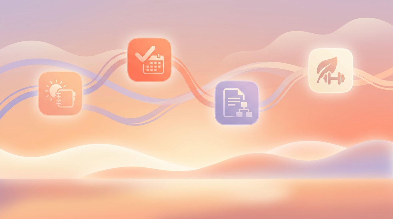 Comparison of the best Summer Arc 90-day challenge apps for 2026 featuring ViviDiary, Habitify, Notion, and 75 Hard