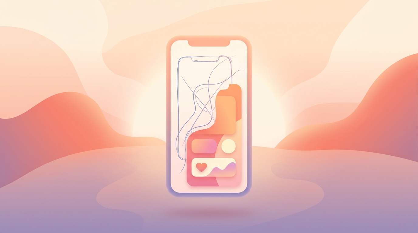 A smartphone displaying a mindful, AI-summarized ViviDiary notification on the iOS 27 lock screen.