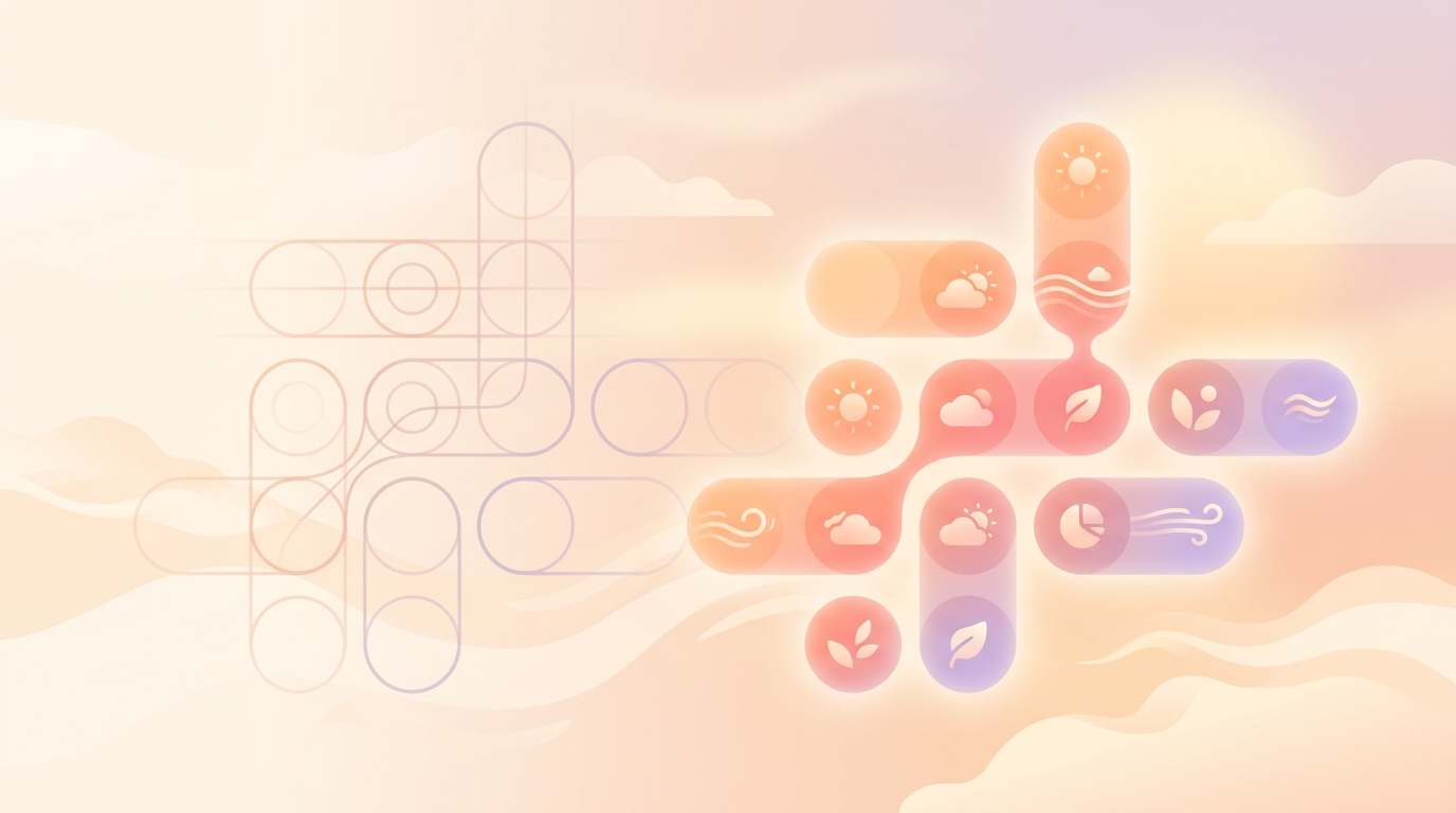 ViviDiary summer arc app design refresh 2026 showing the modular mood tracker interface without streaks