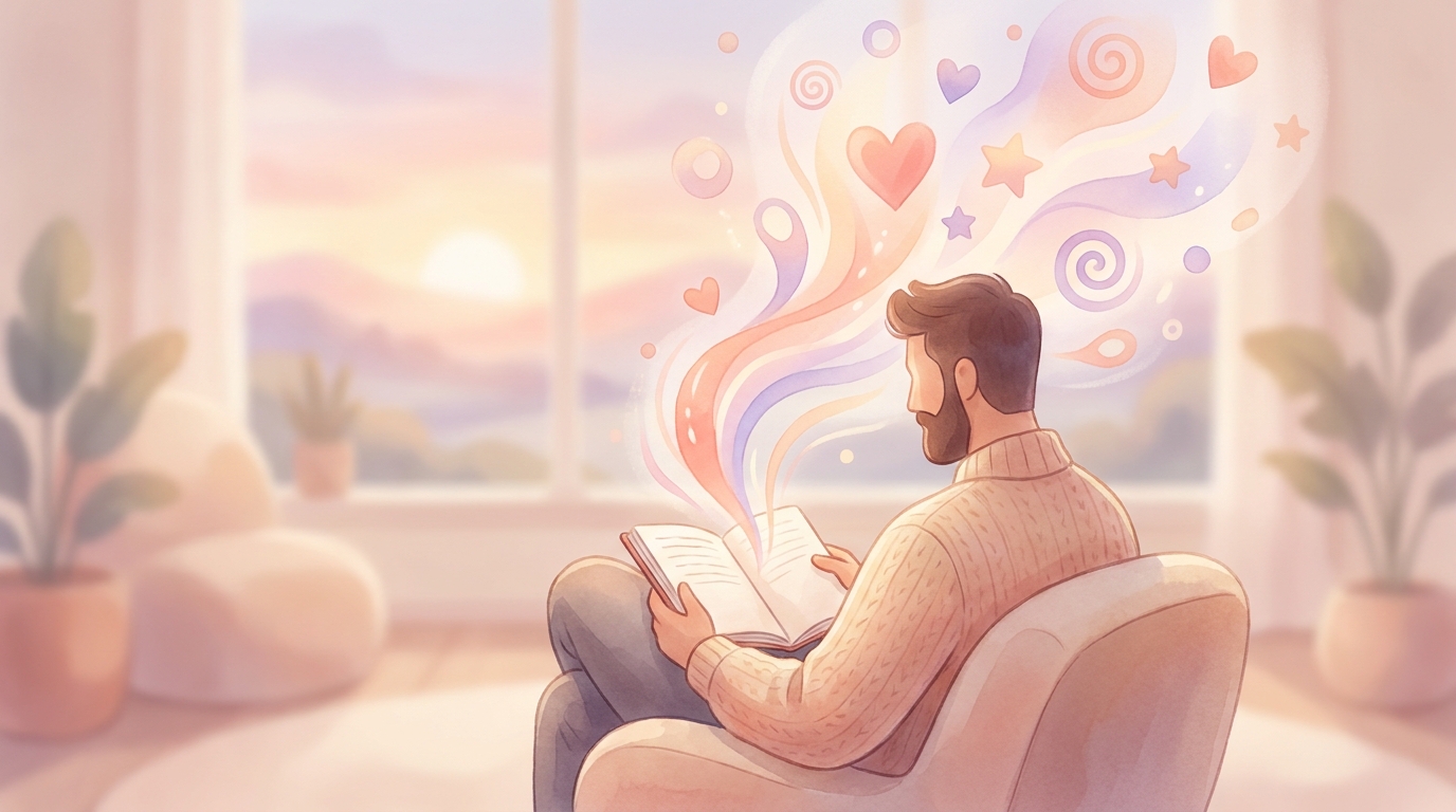 A man writing thoughtfully in a journal during Men's Mental Health Month, illustrating expressive writing psychology.